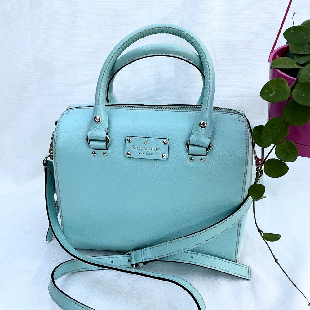 Kate Spade Light Blue Satchel - Picture 9 of 10